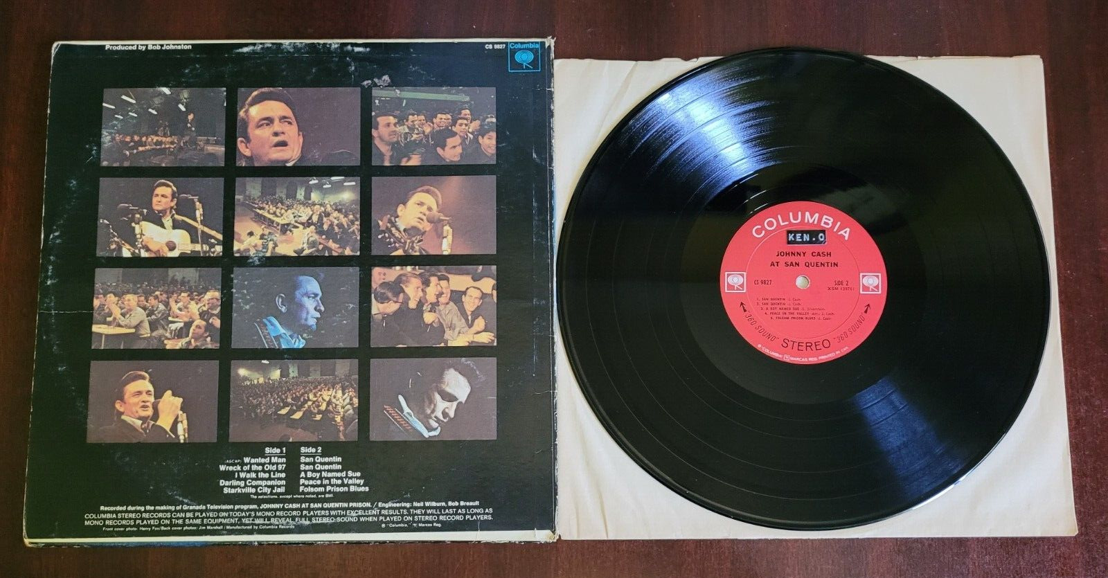 Johnny Cash San Quentin Vinyl LP 1969 Canada