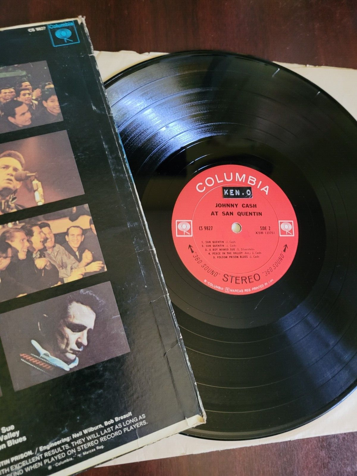 Johnny Cash San Quentin Vinyl LP 1969 Canada