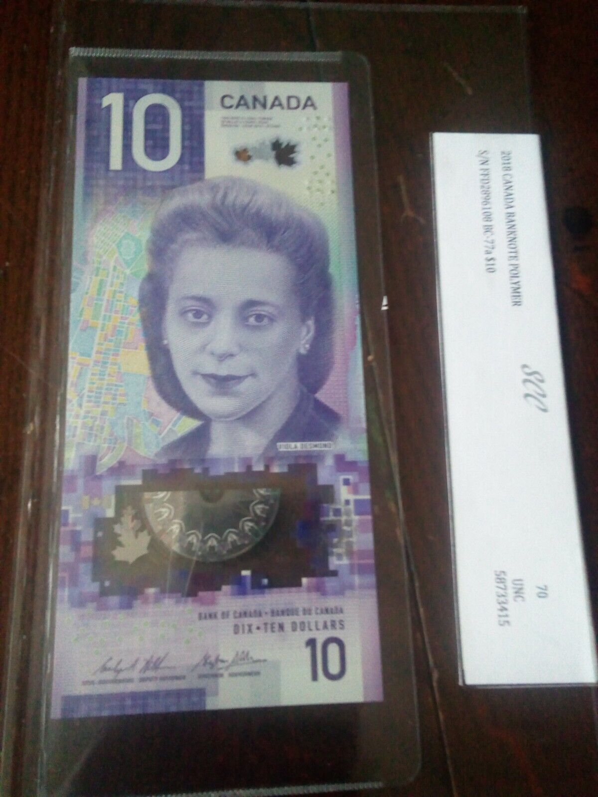 2018 Canadian Police Dollars Vintage Bank Note