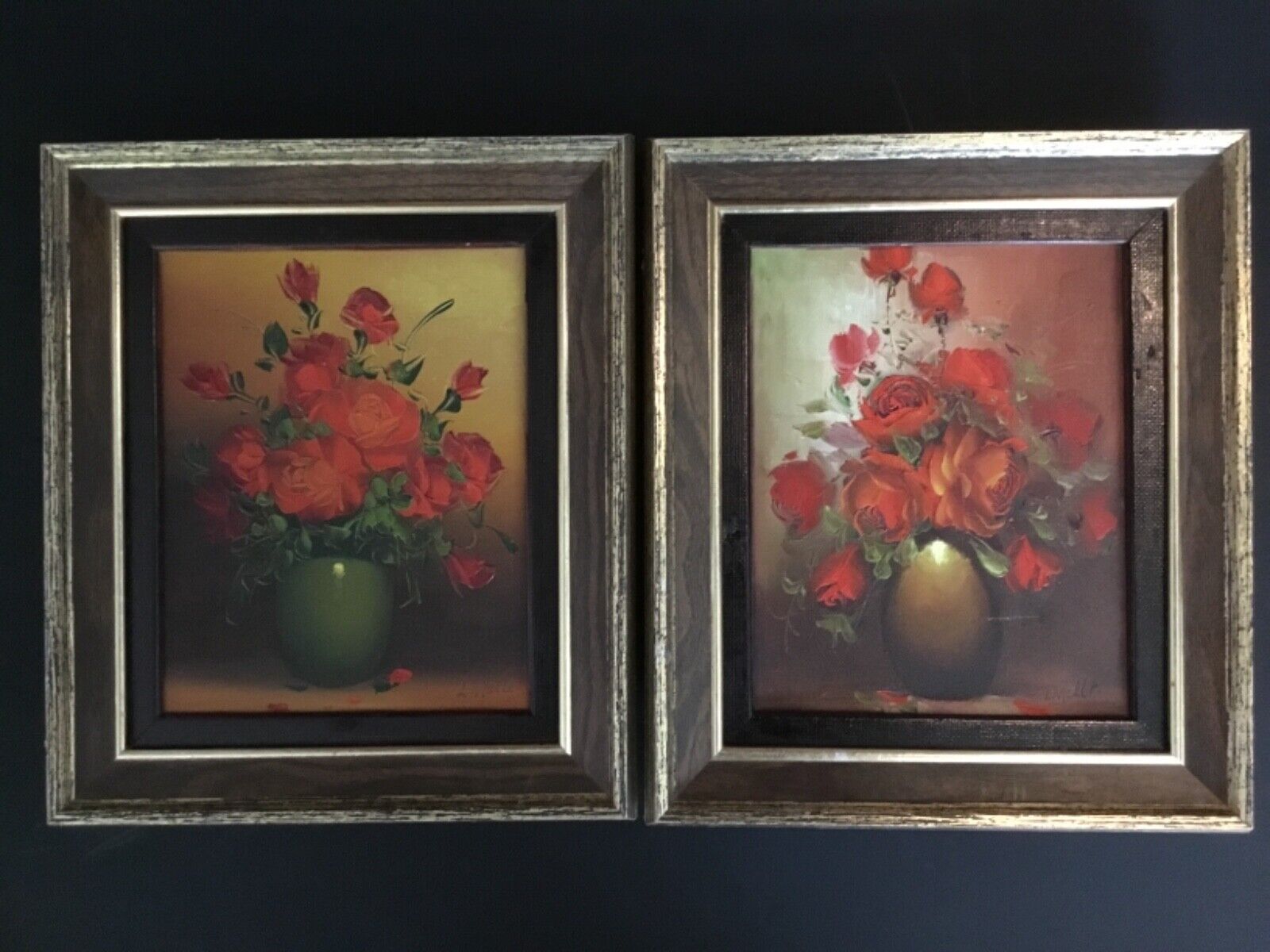 Vintage Canadian Artist Leo Mallet Roses Still Life