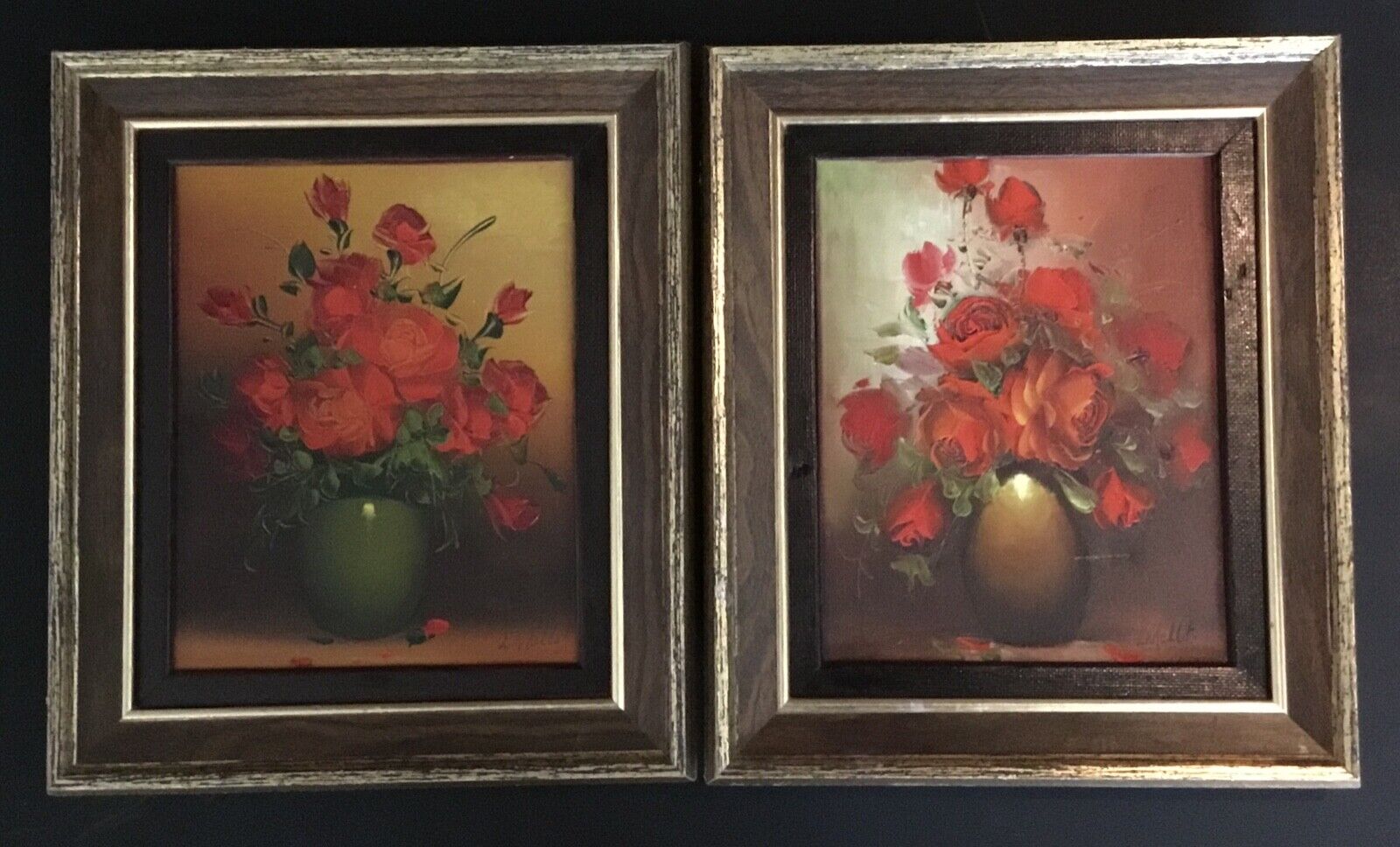 Vintage Canadian Artist Leo Mallet Roses Still Life