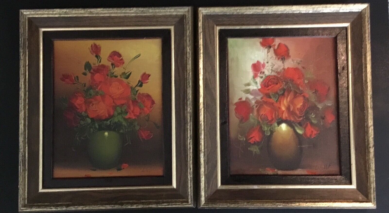 Vintage Canadian Artist Leo Mallet Roses Still Life
