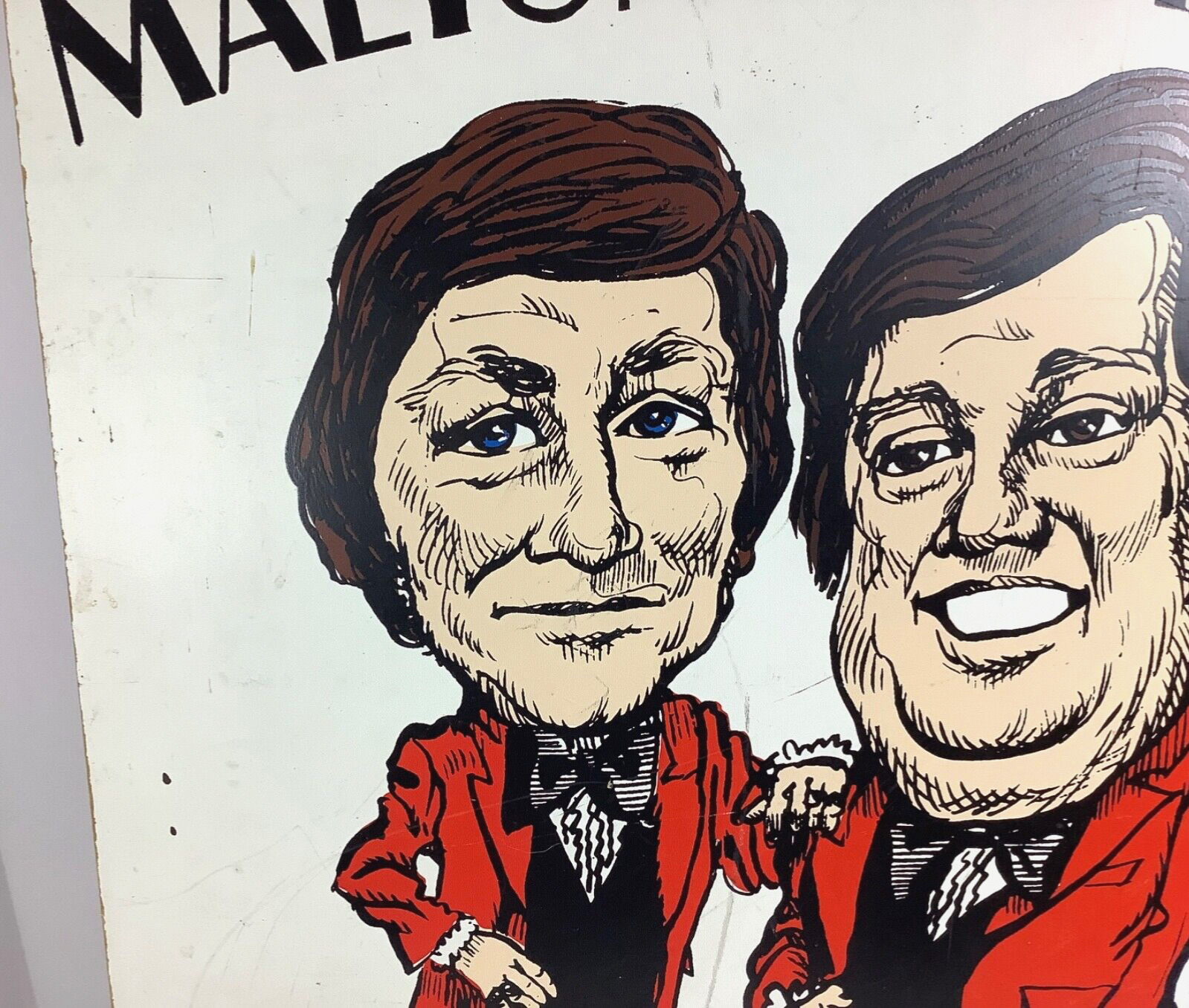 Signed Vintage Wood Poster: Wayne Malton & Mike Hamilton