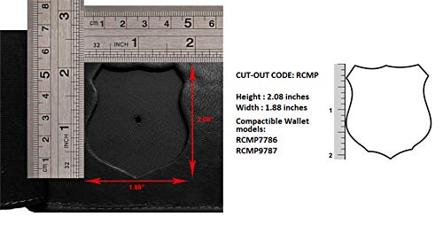 Vintage RCMP Bi-fold Badge Wallet - Tuscany Leather