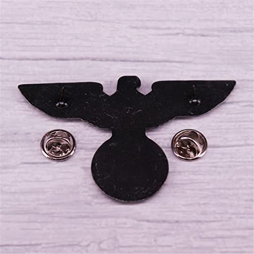 WWII German Visor Cap Eagle Badge Military Brooch
