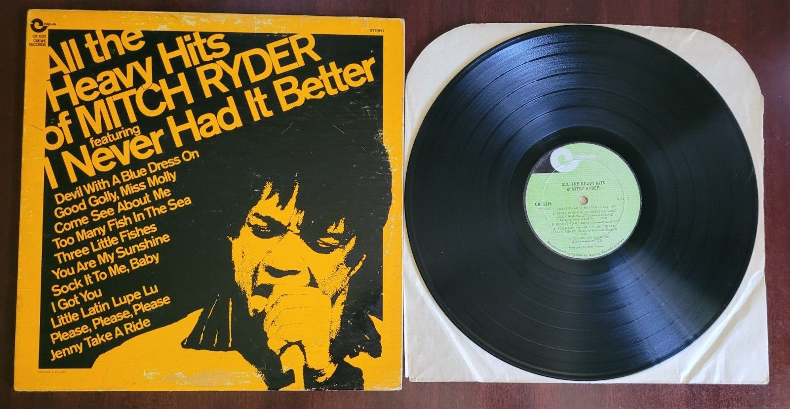 Mitch Ryder - All The Heavy Hits LP (1975 Canadian)