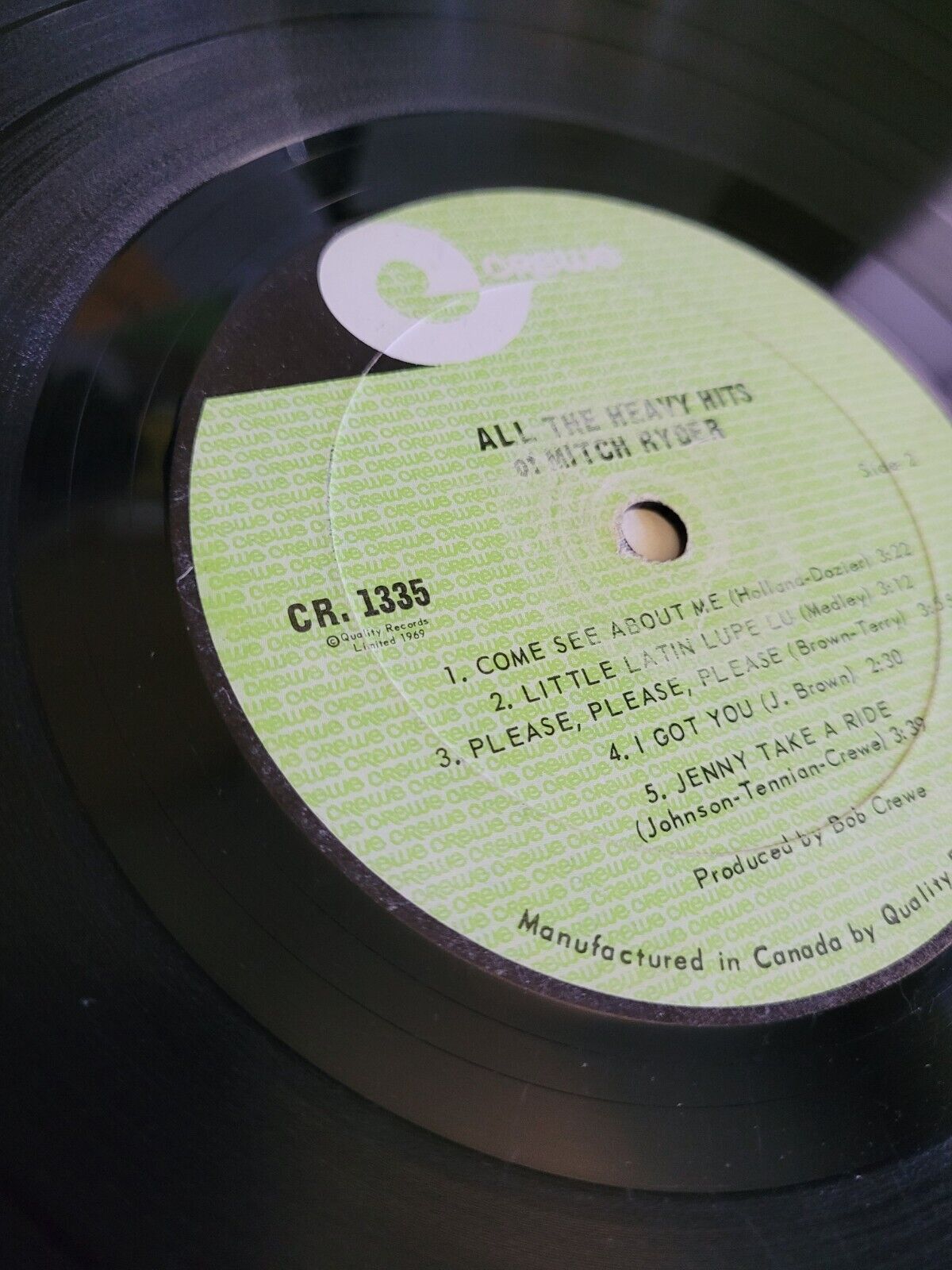 Mitch Ryder - All The Heavy Hits LP (1975 Canadian)