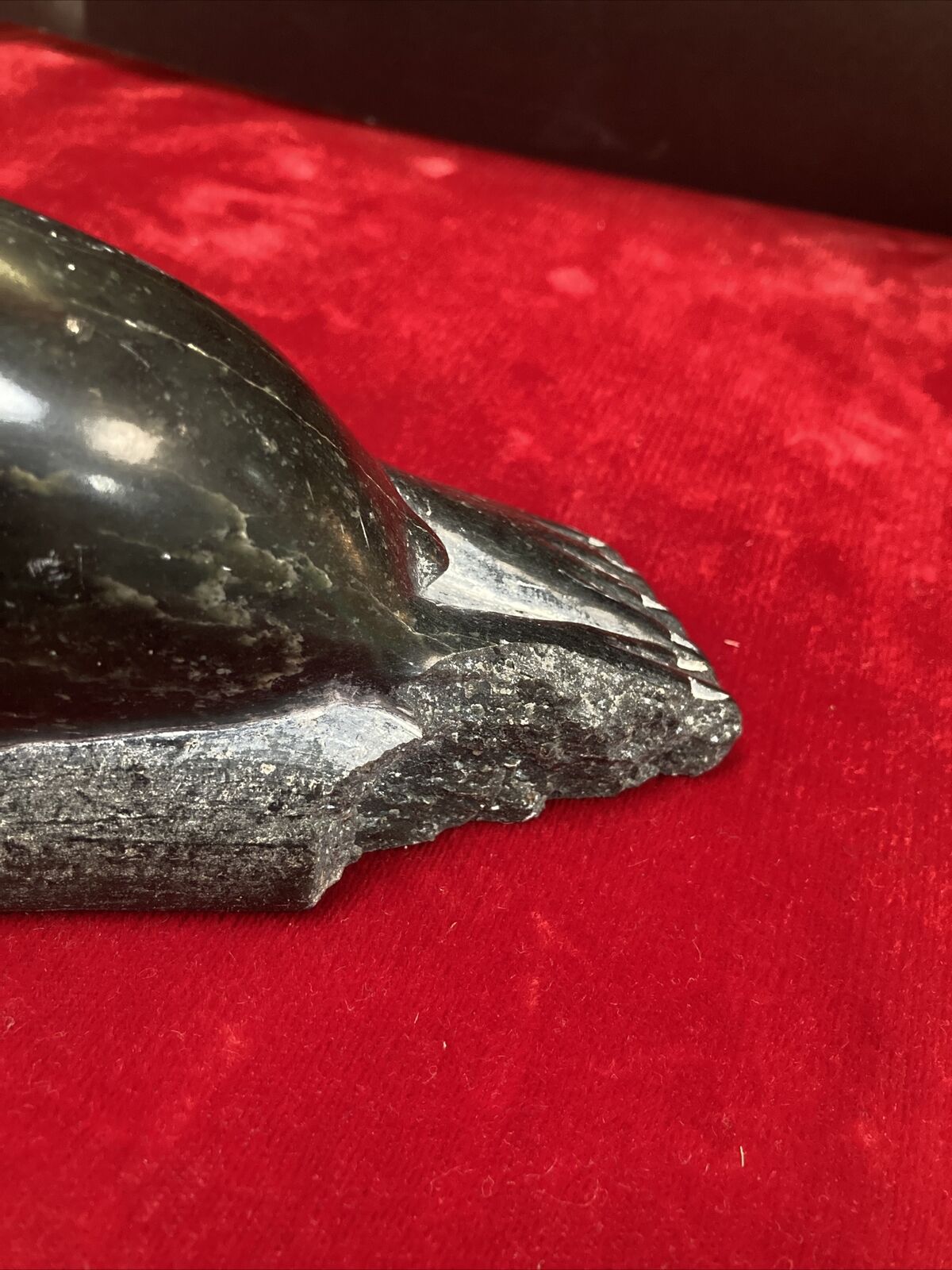 Vintage Soapstone Seal Carving - Inuit First Nations