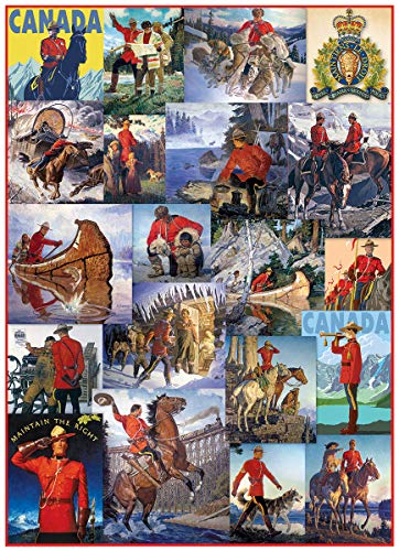 RCMP Collage 1000-Piece Puzzle by Eurographics - Vintage