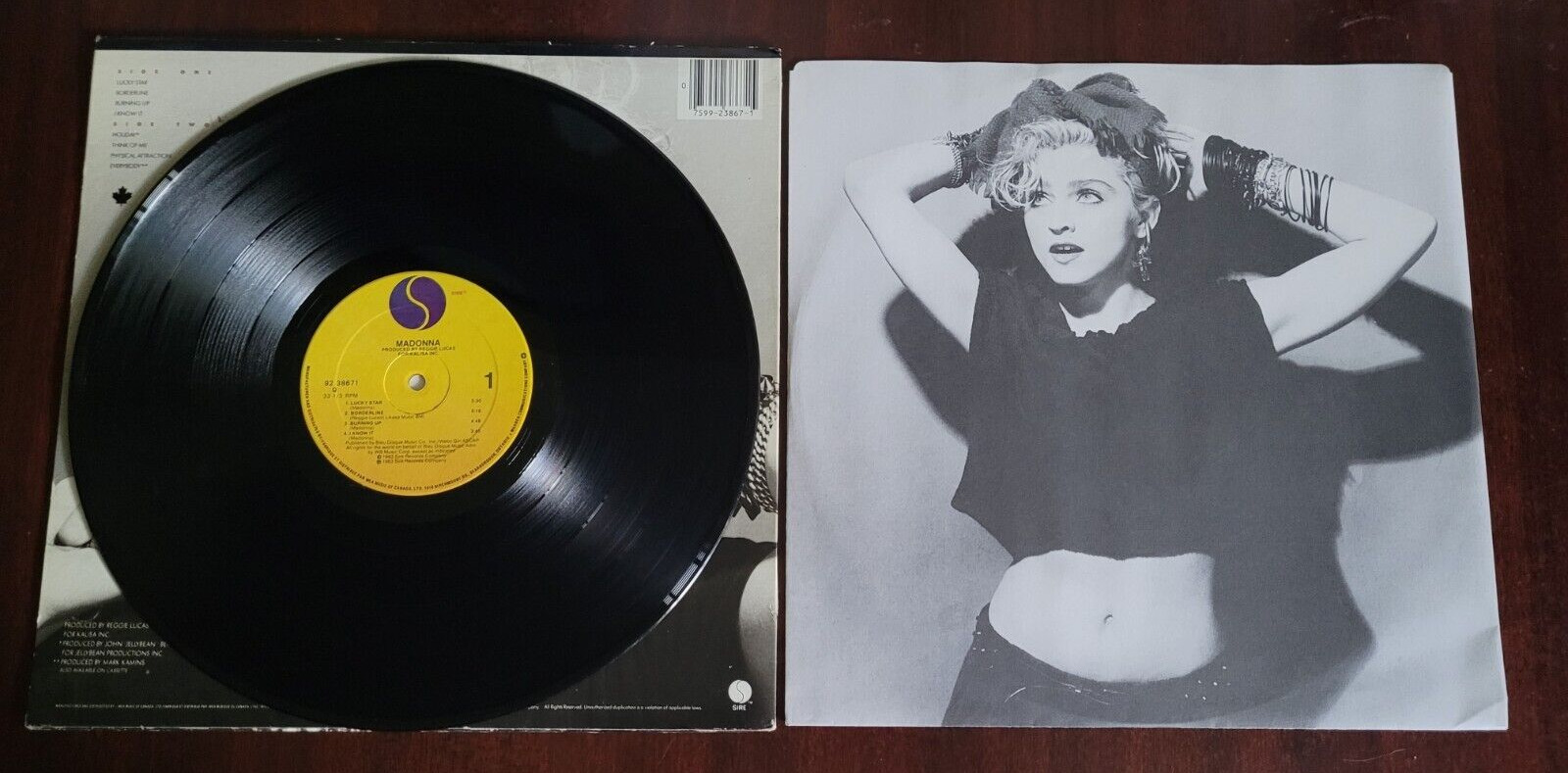 Madonna's Vintage Vinyl LP (Self-titled) - 1983 Canada