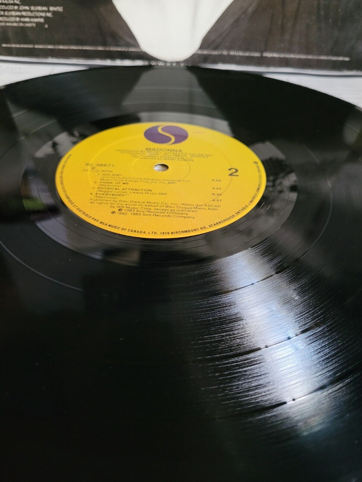 Madonna's Vintage Vinyl LP (Self-titled) - 1983 Canada