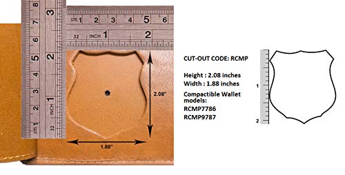 Vintage RCMP Bi-fold Badge Wallet in British Tan