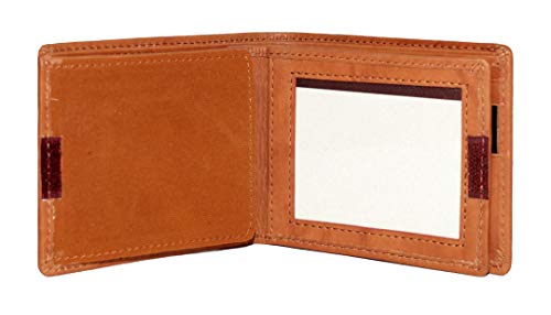 Vintage RCMP Bi-fold Badge Wallet in British Tan