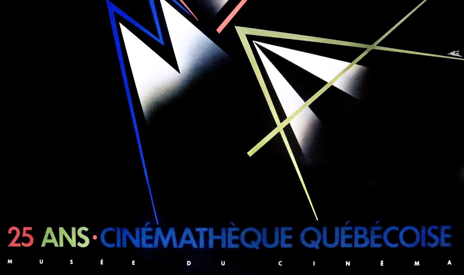 1988 Canadian Poster, 25 ans Cinematheque Quebecoise