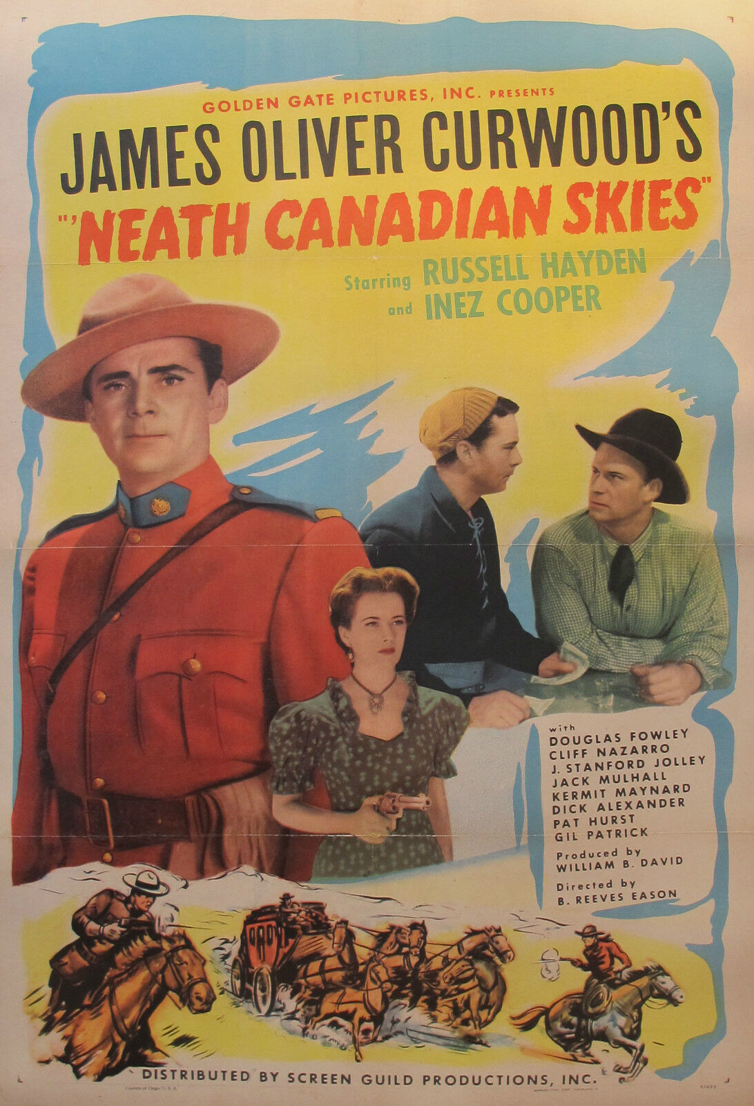 1940s Canadian Film Poster: 'Neath Canadian Skies