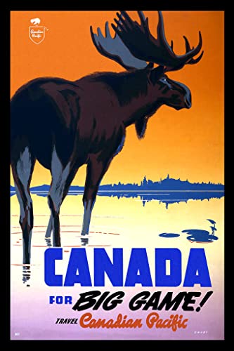 Vintage Canadian Pacific Railway Canada Travel Poster