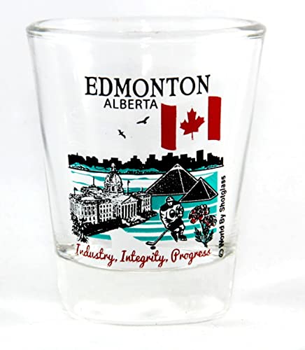 Edmonton Shot Glass - Canadian Vintage Gift