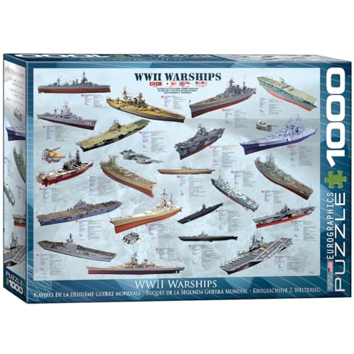 WWII War Ships 1000-Piece Vintage Puzzle