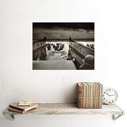 D-Day Normandy WWII Art Print - 30x40 CMS