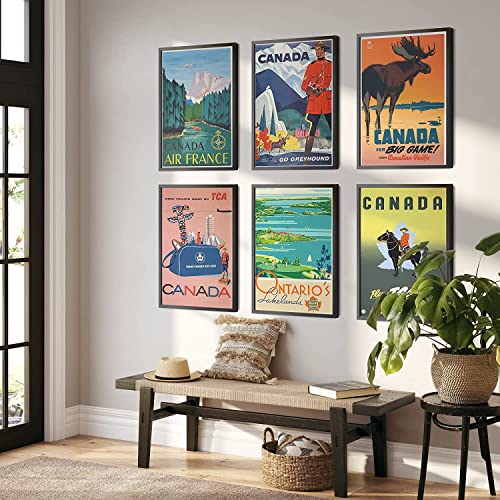 Vintage Canada Travel Poster Set - Ontario Toronto Quebec City