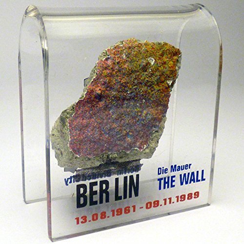 Berlin Wall Souvenir - Genuine Piece in Acrylic Display