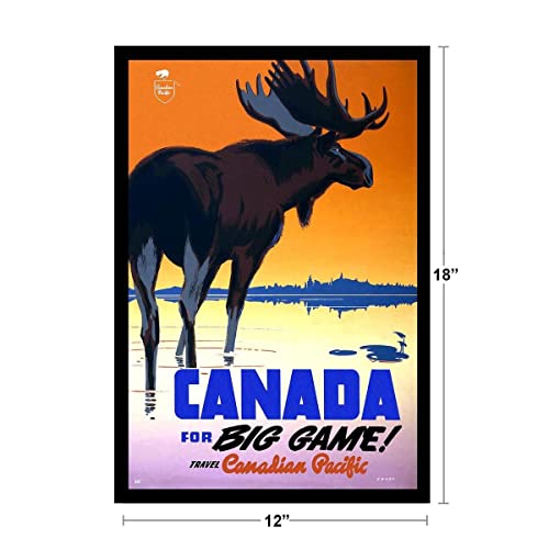 Vintage Canadian Pacific Railway Canada Travel Poster
