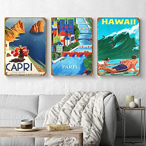 Vintage Canada Railroad Train Advertisement Metal Poster 12X16Inch