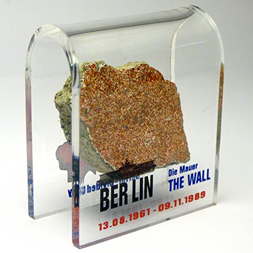 Berlin Wall Souvenir - Genuine Piece in Acrylic Display