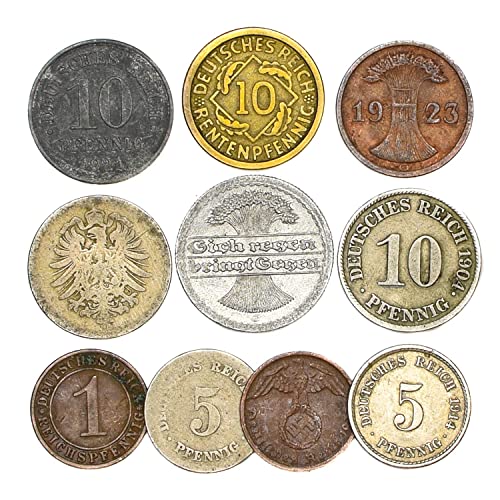 Vintage German Coins 1871-1945: Collectible Currency for Collection