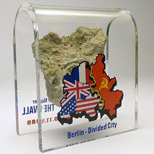 Berlin Wall Souvenir - Genuine Piece in Acrylic Display