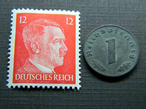 Vintage Nazi Swastika 1 Reichspfennig Coin