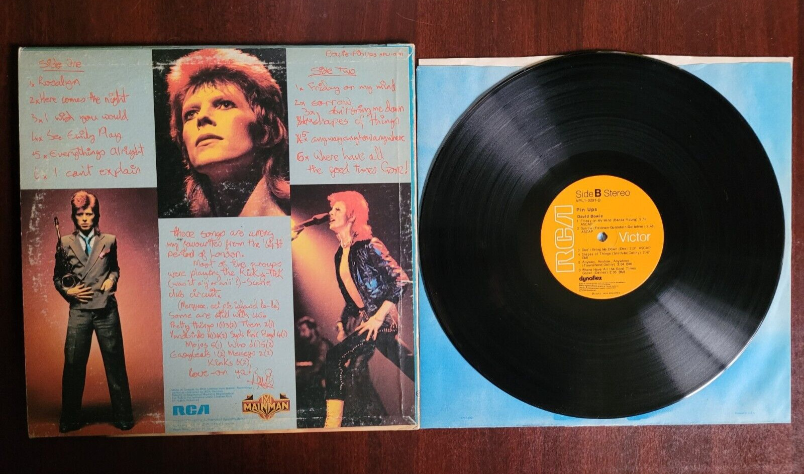 David Bowie - Pin Ups Vinyl LP [1973]