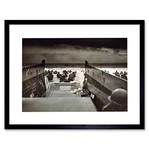 D-Day Landing: Framed Vintage WWII Art