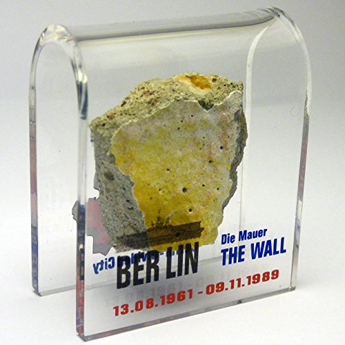 Berlin Wall Souvenir - Genuine Piece in Acrylic Display
