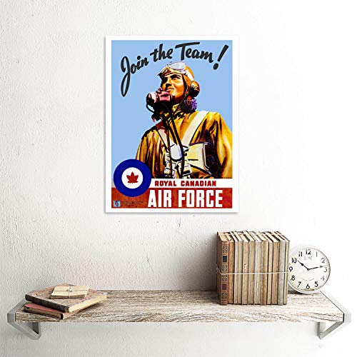 WWII Canada Air Force Pilot Art Print 12X16