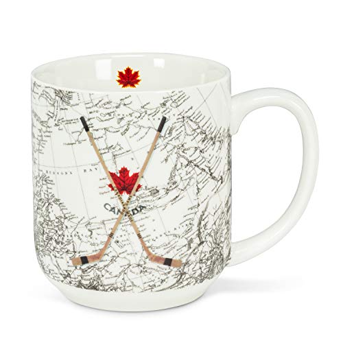 Vintage Hockey Sticks & Map Mug