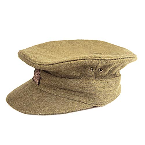 WW1 Vintage Canadian/British Trench Cap and Badge