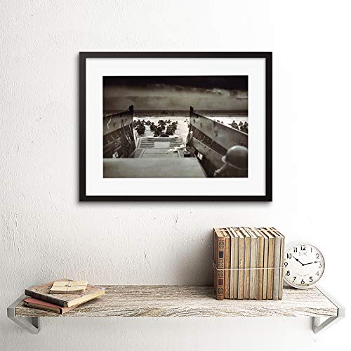 D-Day Landing: Framed Vintage WWII Art