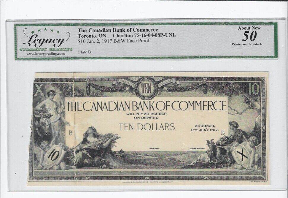 1917 Canadian Bank of Commerce $10 FP Note