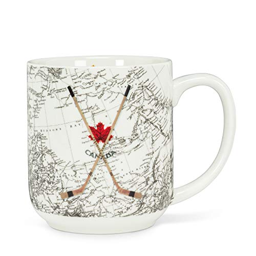 Vintage Hockey Sticks & Map Mug