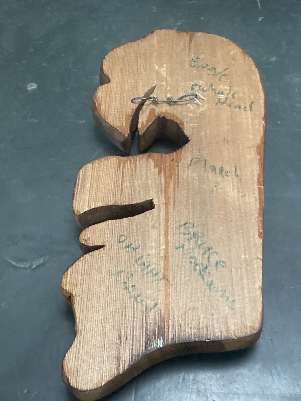 Signed First Nations Eagle & Whale Head Carving