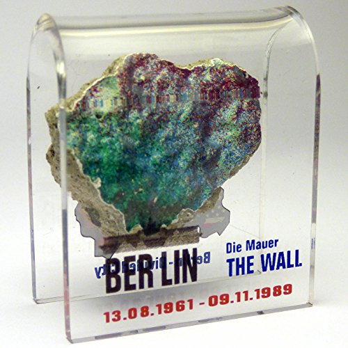 Berlin Wall Souvenir - Genuine Piece in Acrylic Display