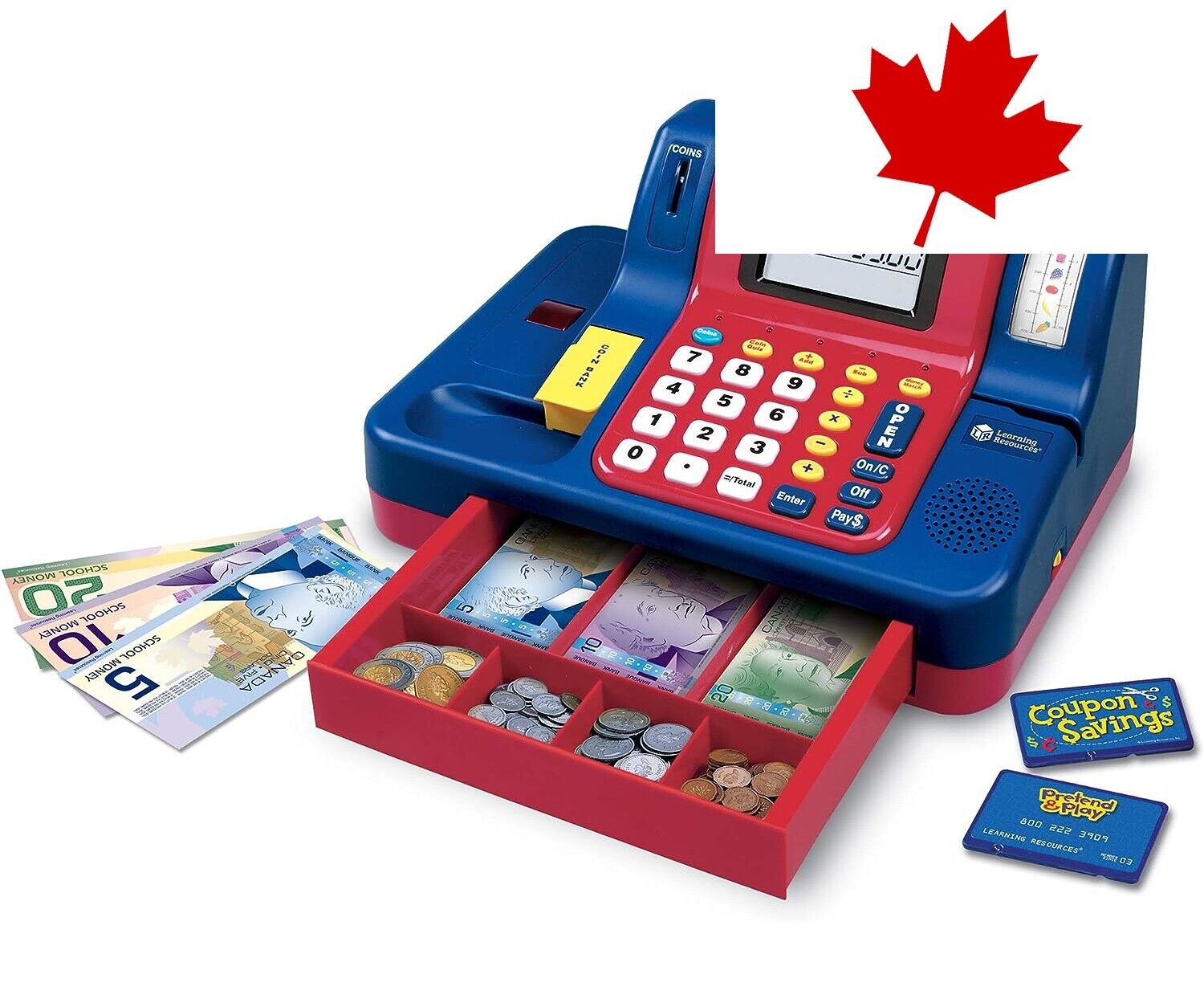 Vintage Canadian Currency Teaching Cash Register