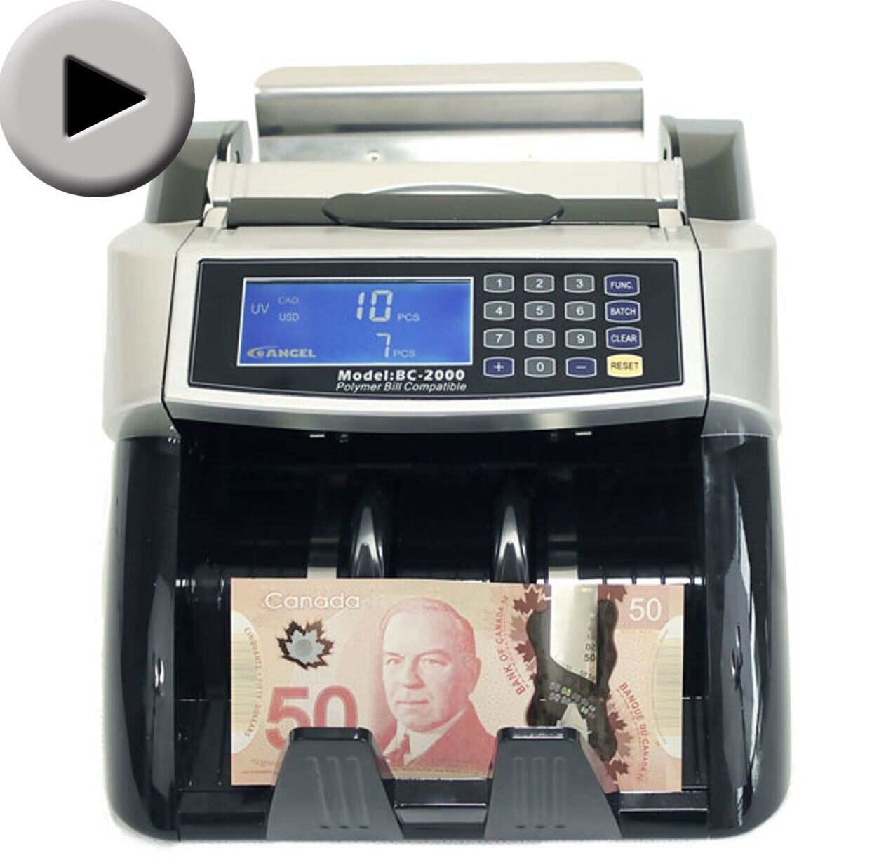 Canadian Currency Bill Counter - Polymer & Paper