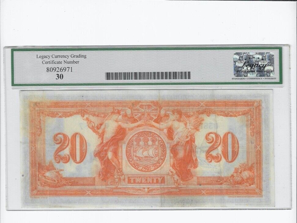 Vintage 1917 Canadian Bank of Commerce $20 Note
