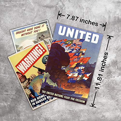 WW2 Vintage Posters for Bedroom, Pub, Bar