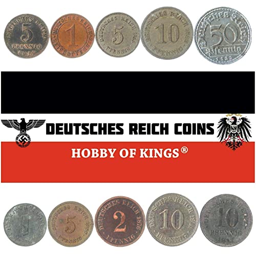 Vintage German Coins 1871-1945: Collectible Currency for Collection