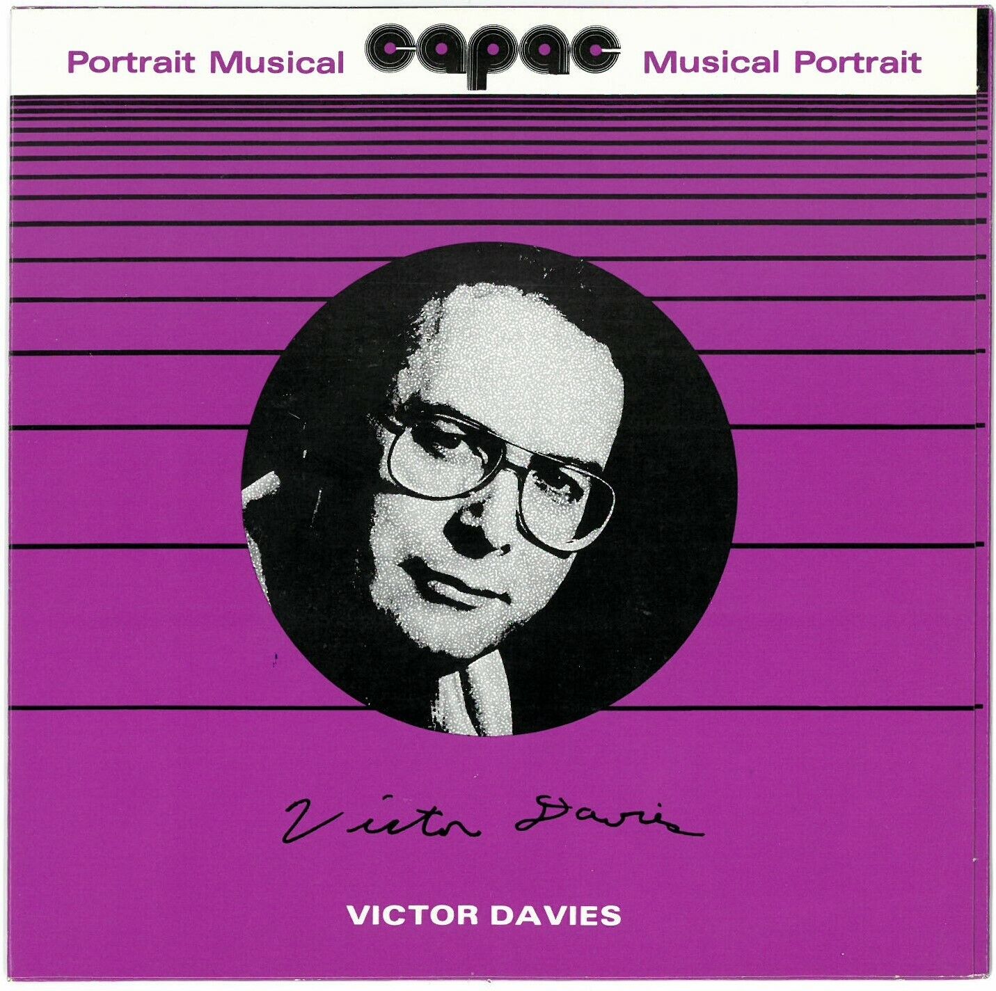Vintage Victor Davies CAPAC Musical Portrait Series Vinyl