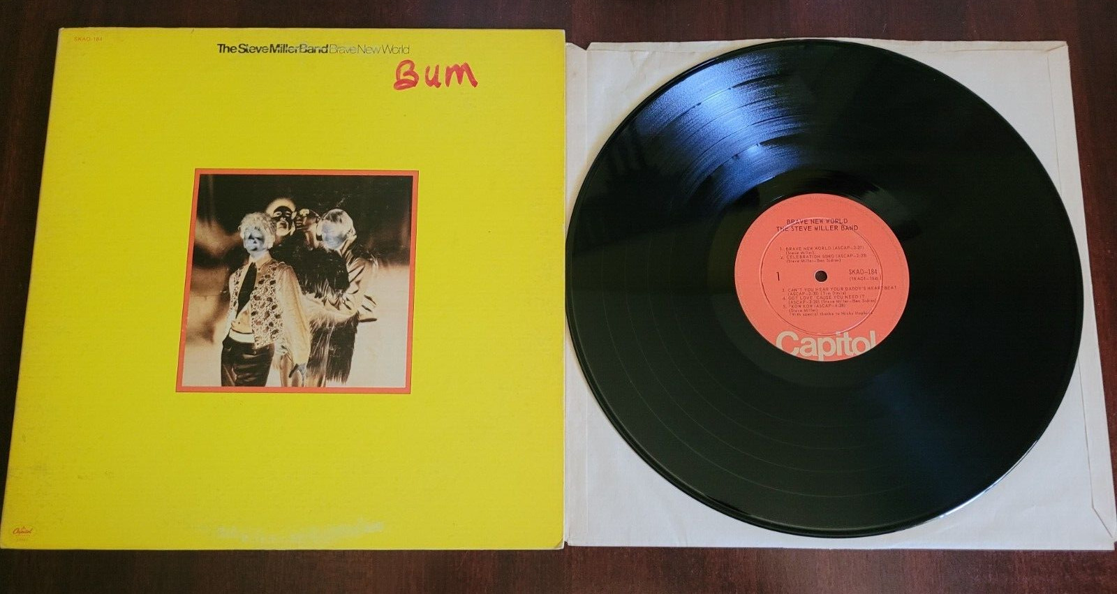 Steve Miller Band - Brave New World Vintage LP (Canadian)