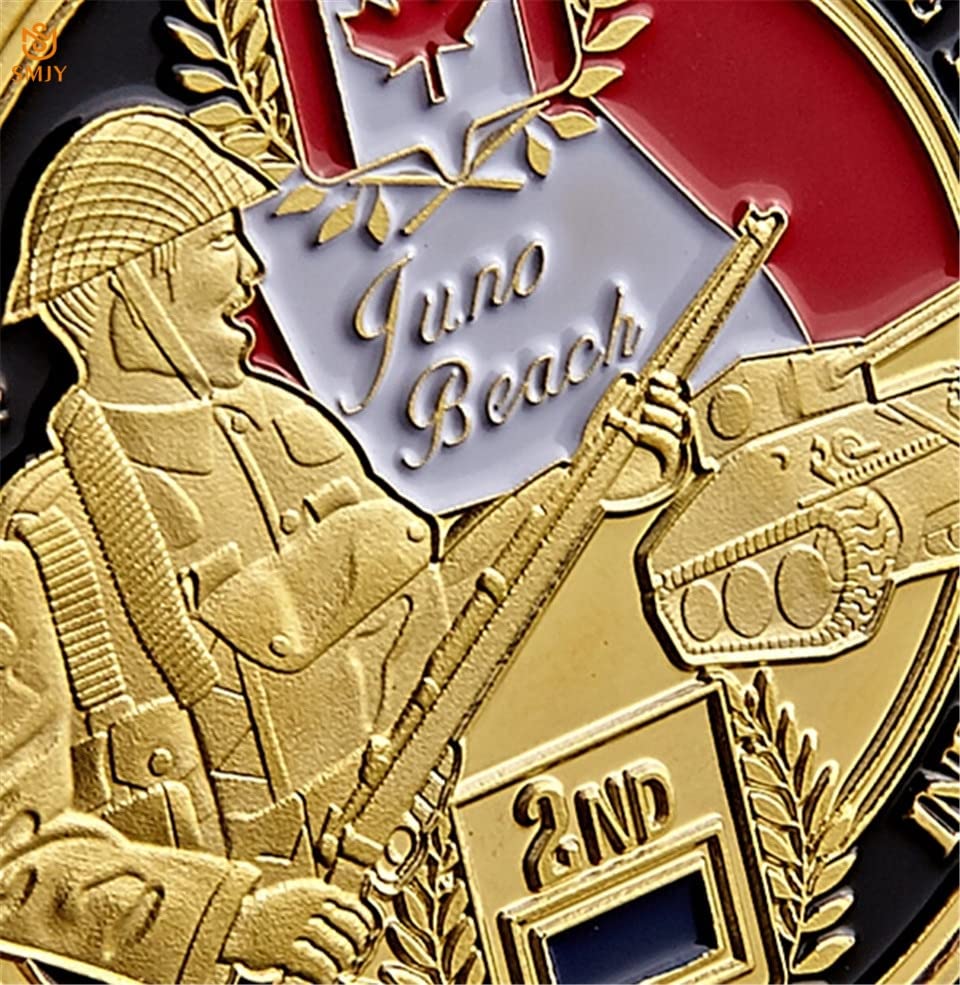 WW II D-Day Juno Beach Canadian Vintage Memorial